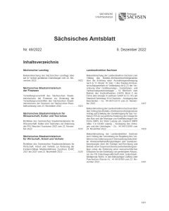 Sächsisches Amtsblatt Heft 49/2022
