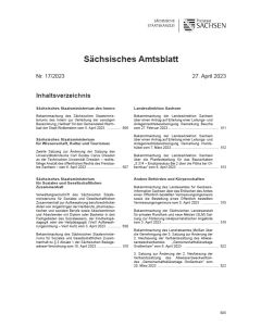 Sächsisches Amtsblatt Heft 17/2023