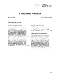 Sächsisches Amtsblatt Heft 36/2023