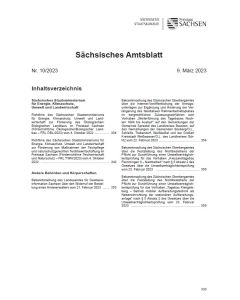 Sächsisches Amtsblatt Heft 10/2023