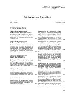 Sächsisches Amtsblatt Heft 11/2023