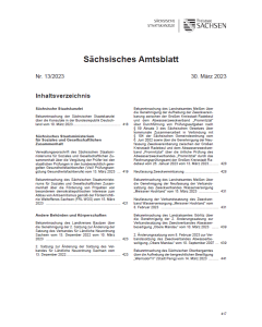 Sächsisches Amtsblatt Heft 13/2023