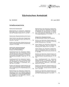 Sächsisches Amtsblatt Heft 26/2023