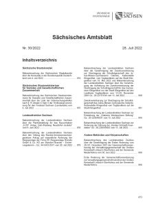 Sächsisches Amtsblatt Heft 30/2022