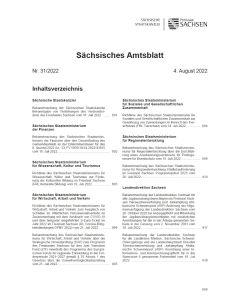 Sächsisches Amtsblatt Heft 31/2022