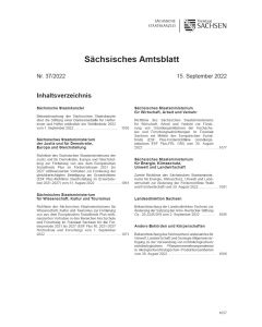 Sächsisches Amtsblatt Heft 37/2022