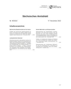 Sächsisches Amtsblatt Heft 46/2022