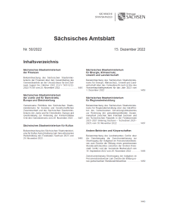 Sächsisches Amtsblatt Heft 50/2022