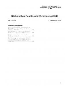 Sächsisches Gesetz- und Verordnungsblatt Heft 09/2019