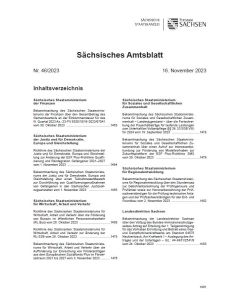 Sächsisches Amtsblatt Heft 46/2023