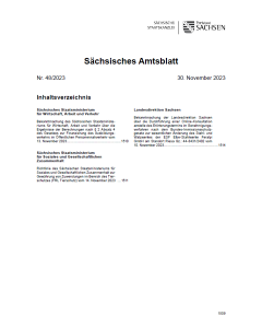 Sächsisches Amtsblatt Heft 48/2023