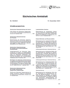 Sächsisches Amtsblatt Heft 50/2023
