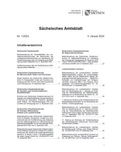 Sächsisches Amtsblatt Heft 01/2024