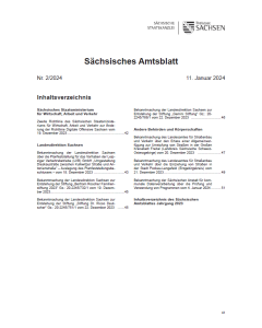 Sächsisches Amtsblatt Heft 02/2024