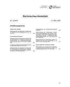 Sächsisches Amtsblatt Heft 12/2024