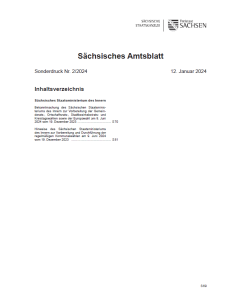 Sächsisches Amtsblatt Sonderdruck Heft 2/2024