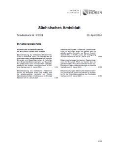 Sächsisches Amtsblatt Sonderdruck Heft 3/2024