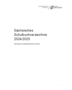 Ministerialblatt des Sächsischen Staatsministeriums für Kultus Heft 01/2024