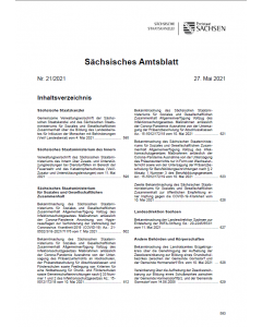 Sächsisches Amtsblatt Heft 21/2022