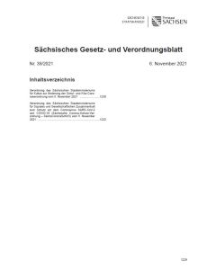 Sächsisches Gesetz- und Verordnungsblatt Heft 39/2021