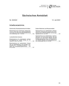 Sächsisches Amtsblatt Heft 28/2022