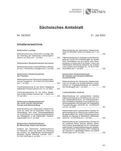 Sächsisches Amtsblatt Heft 29/2022