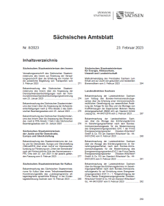 Sächsisches Amtsblatt Heft 8/2023