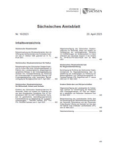 Sächsisches Amtsblatt Heft 16/2023