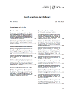 Sächsisches Amtsblatt Heft 29/2023