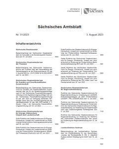 Sächsisches Amtsblatt Heft 31/2023