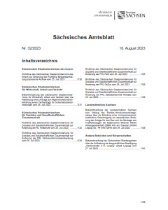 Sächsisches Amtsblatt Heft 32/2023