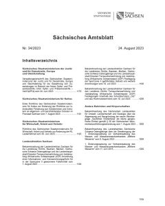 Sächsisches Amtsblatt Heft 34/2023
