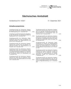 Sächsisches Amtsblatt Sonderdruck Heft 4/2021
