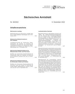 Sächsisches Amtsblatt Heft 49/2022
