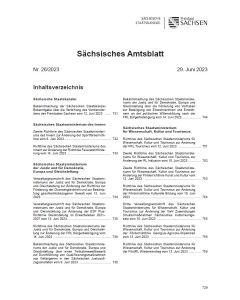 Sächsisches Amtsblatt Heft 26/2023