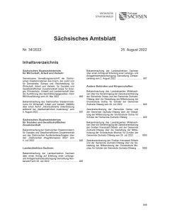 Sächsisches Amtsblatt Heft 34/2022