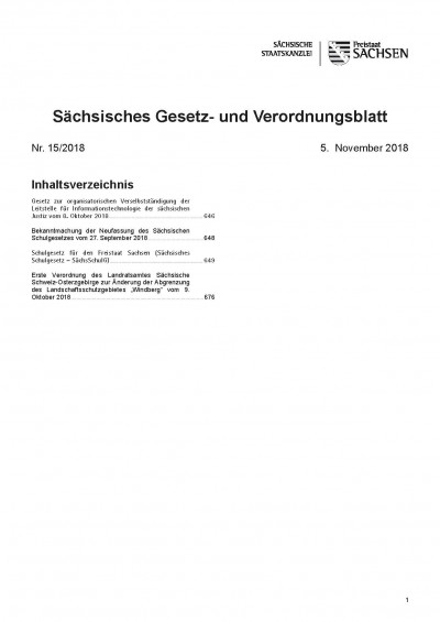 Sächsisches Gesetz- und Verordnungsblatt Heft 23/2020