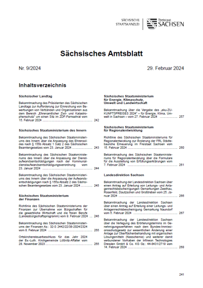 Sächsisches Amtsblatt Heft 09/2024